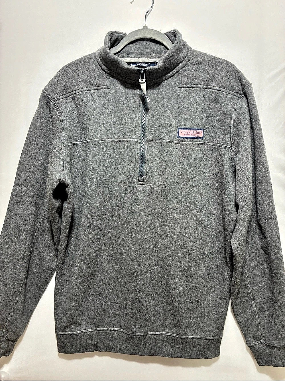 Vineyard Vines Men's Gray Quarter-Zip Sweatshirt Small